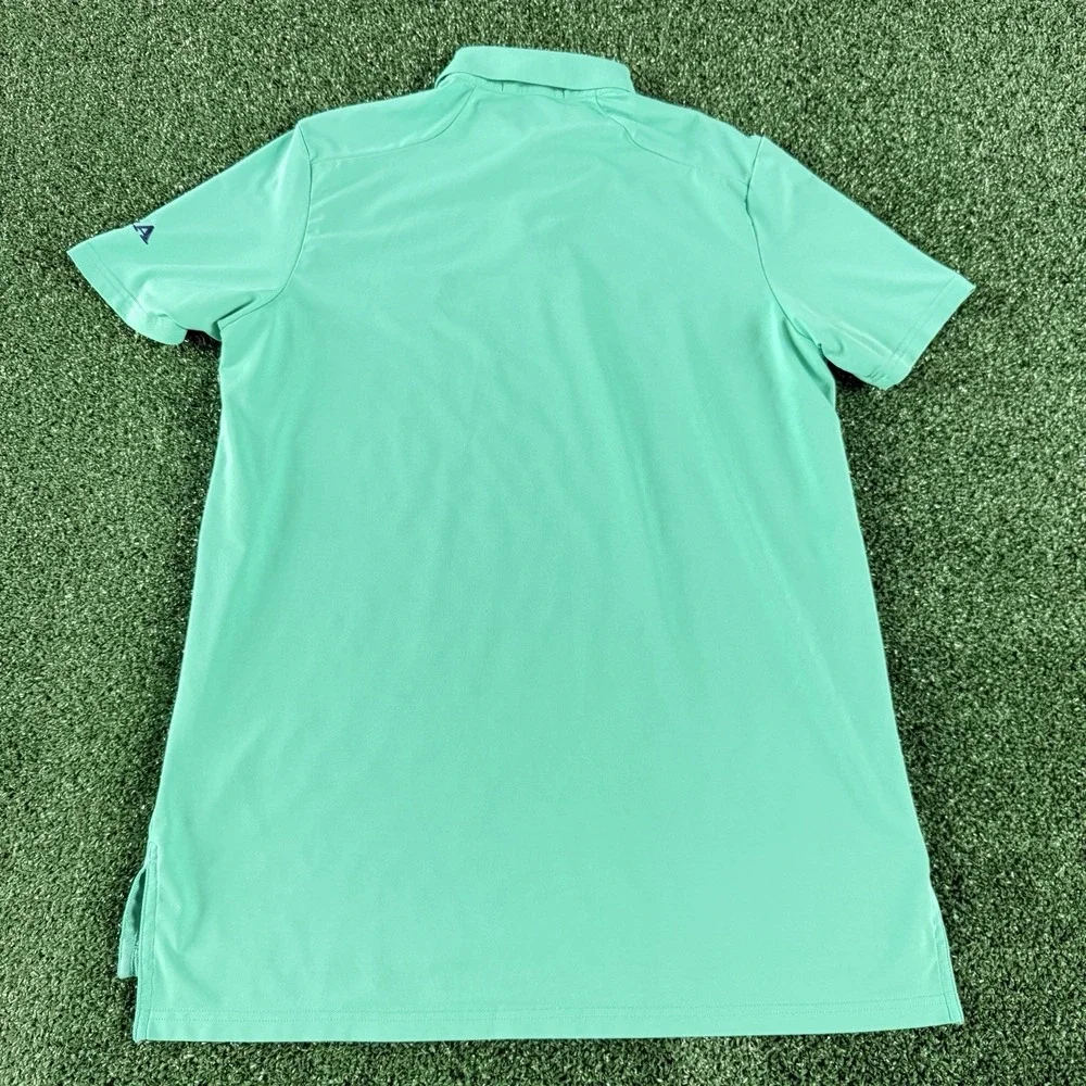RLX Ralph Lauren PGA Men's Short Sleeve Polo Shirt Size Medium Teal Green